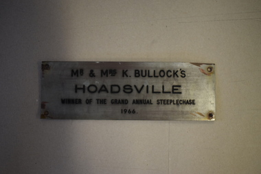 Plaque, Hoadsville, C 1990