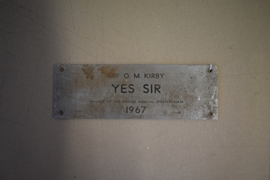 Plaque, Yes Sir, c 1980