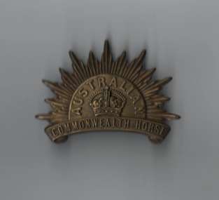 Badge, Australian Commonwealth Horse, C1902