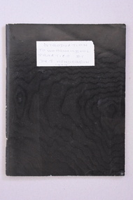 Note book, Dr Angus, 1930s