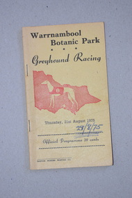 Programme, Gaspars Modern Printing Co, Greyhound Racing, 1975