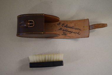 Clothes brush & holder, Mid 20th century