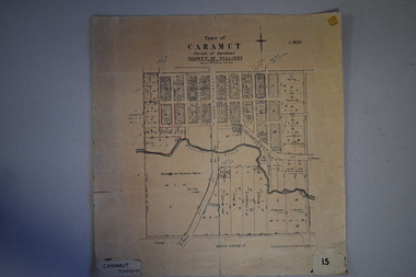 Map, Department of Lands and Survey (Lithographers), Caramut township, 1938