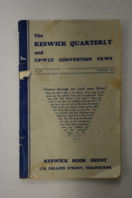 Booklet - The Keswick Quarterly & Upwey Convention  News, 1941