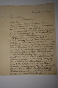 Document, Letter to Mr J H Osborne 1901, 1901