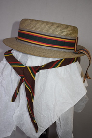 Hat & Neck Tie, Warrnambool Technical School, 1970s