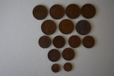 Australian Coins, Pennies, halfpennies and cents