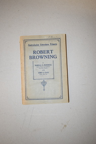 Book, Whitcombe & Tombs Pty Ltd, Robert Browning, 1940s