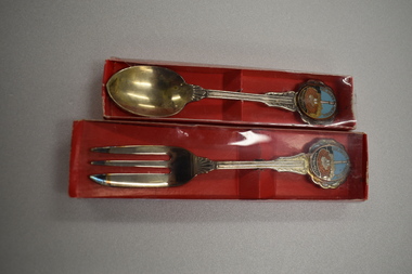 Souvenir, Spoon and fork, Mid 20th century