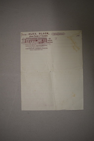 Work on paper - Letterhead, Early 1900s