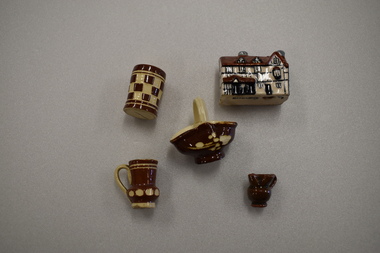 Miniature China Pieces (5), Mid 20th century