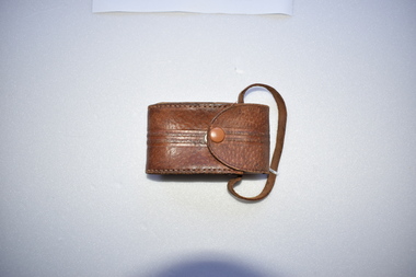 Leather case, Small camera case, Mid 20th century