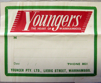 Label, Youngers, Early 20th century