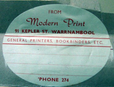 Label, Modern Print, Early 20th century