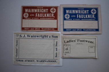 Labels, Wainwright and Faulkner, C1900