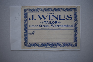 Label, J.Wines Tailor