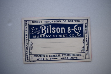 Label, Bilson & Co, Early 20th century