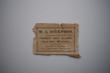 Label, Hickford, Early 20th century