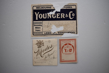 3x Labels, Gaspars Modern Printing Co, Younger & Co, Early 20th century