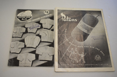 Knitting Pattern Book, Patons, 1940s