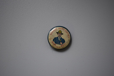 Badge, Wannon Repatriation Our Boy 1919, 1919