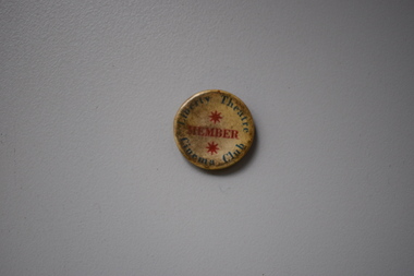 Liberty Theatre Cinema Club Membership metal badge 