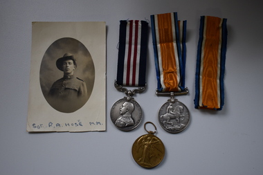 World War 1 medals awarded to R A Hose of Warrnambool.
