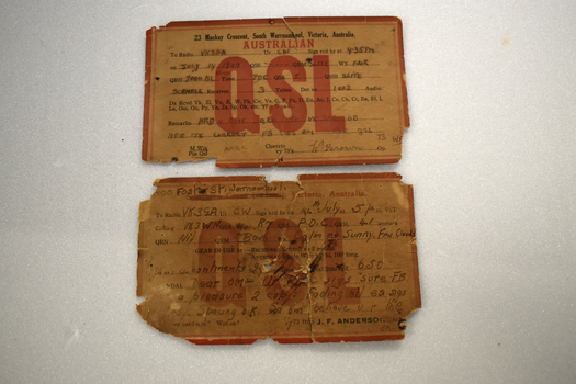 Amateur radio call cards 