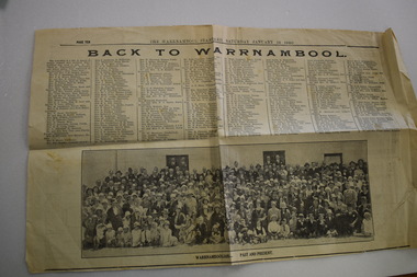 Print - Warrnambool Standard 1930
