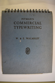 Book, Sir Isaac Pitman & Sons, Pitman's Commercial Typewriting, 1960