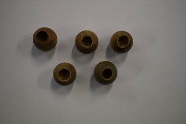 Functional object - Numbered balls and container, early to mid 20th century