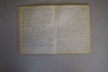 1921 St Ann's College English exercise book