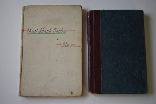 Cash book ledgers for Warrnambool Christ Church.