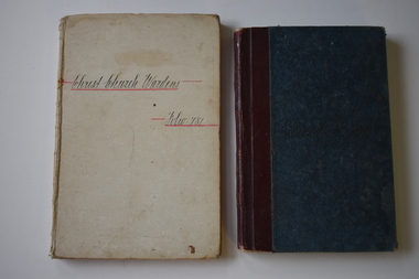 Cash book ledgers for Warrnambool Christ Church.