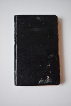 This is a black notebook from the Mepunga Church of England.