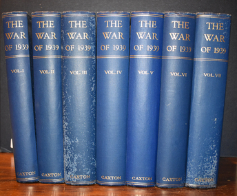 Book, Vernon Bartlett and W Gordon Williams, The War of 1939 ( 7 volumes), 1940