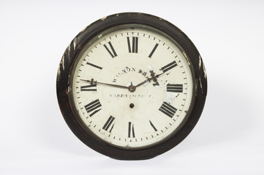 Functional object - Railway Clock, Wilson Brothers, Clock Makers, Warrnambool, 1890s