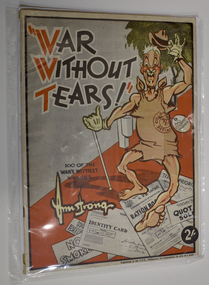 Book - World War 11 Cartoons by Armstrong, Harold Armstrong, Argus cartoonist, War Without Tears - 100 of the War's Wittiest Whimsies, late 1940s