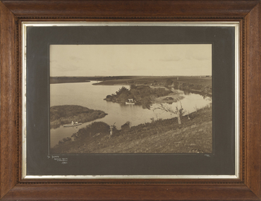 Photograph - Framed Photograph of the Islands in the Hopkins River, Jordan Studios, Warrnambool, 1911