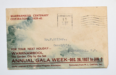 Card - Postal Envelope, 1937