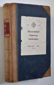 Administrative record - Minute Book of Warrnambool Centenary Celebrations Committee, Boxmoor Accounts Book Lion Brand Manufacture, Minute Book, 1938-1947