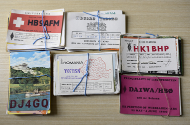 Administrative record (Collection) - Collection of Amateur Radio Cards, Collection of Amateur Radio Cards Douglas, 1929-1986