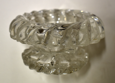 Domestic object - glass salt cellar, c.1950