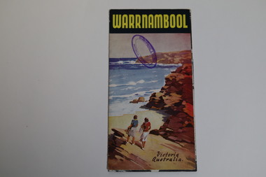 Pamphlet - Tourist Map and Guide, Victorian Railway Commissioners, Warrnambool Victoria Australia, c. 1950