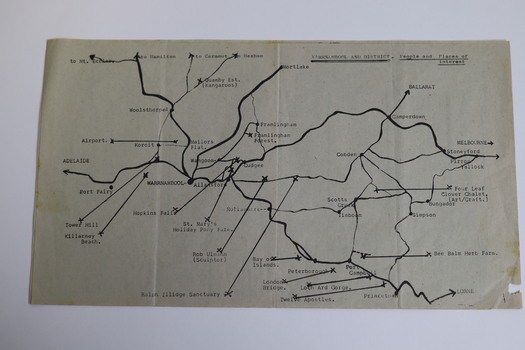 Map of Warrnambool and District places of interest.