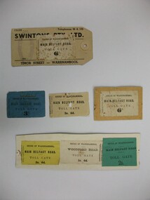 Document - Tickets, Toll road, 1866-1869