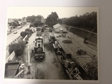 Black and white photograph, approximately 1983