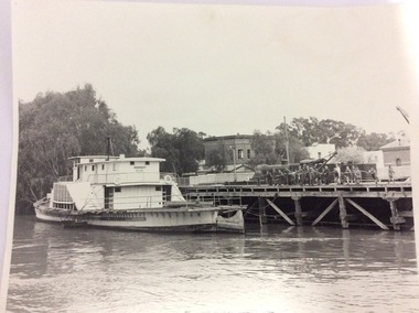 Black and white photograph, 1980? A note has been added by C.J (Claire Jackson) saying that the photo was taken about 1973-74
