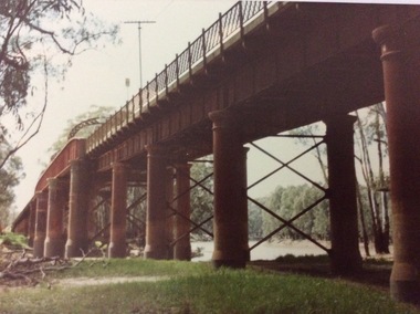 A rectangular coloured photograph, 1970?