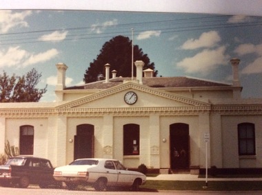 A rectangular coloured photograph, 1979